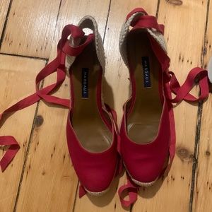 Margaux espadrille (red) size 9